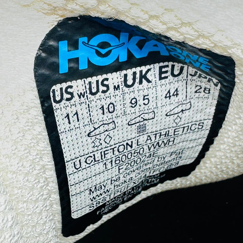Hoka One One Men's Clifton L Athletics Leather Sneakers White WWC Size 10 / 11 W - Picture 11 of 11